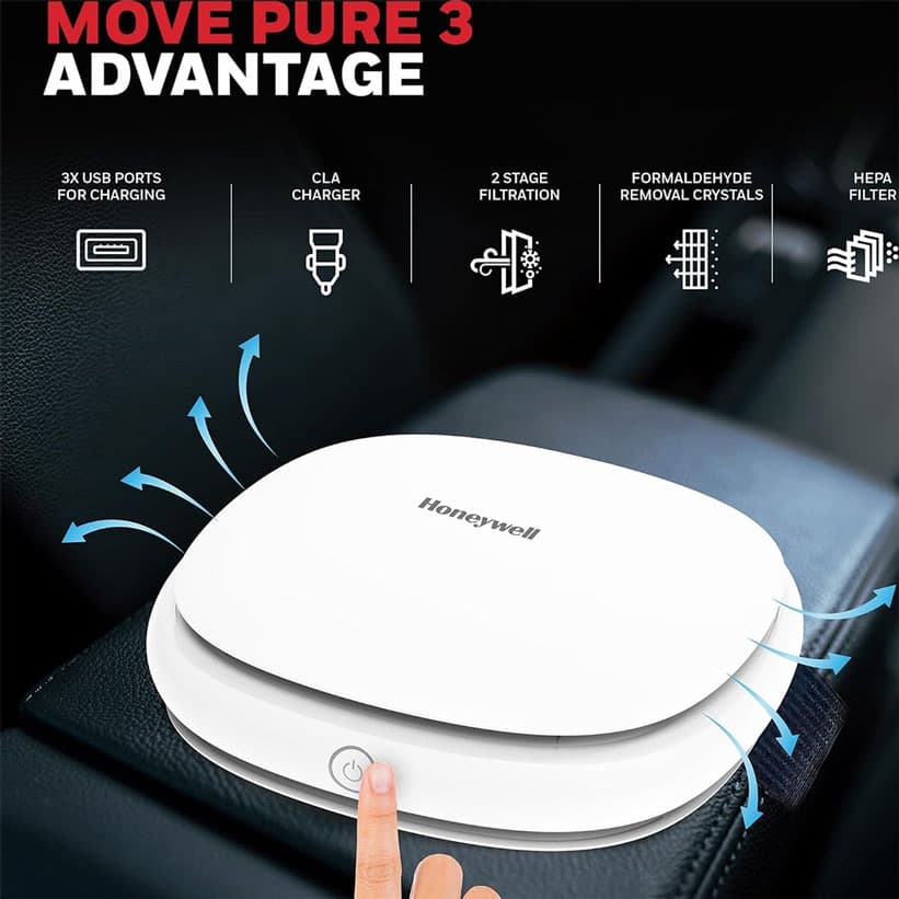 دستگاه تصفیه کننده هوای خودرو Honeywell Pure 3 — تصویر ۳