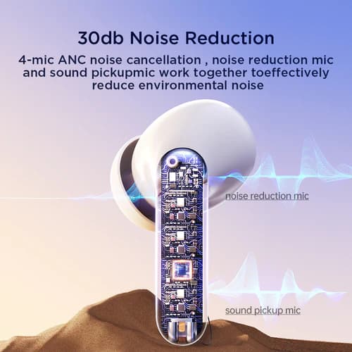 هدفون بی سیم جوی روم مدل JR-BC1 True Wireless ANC Earbuds — تصویر ۳
