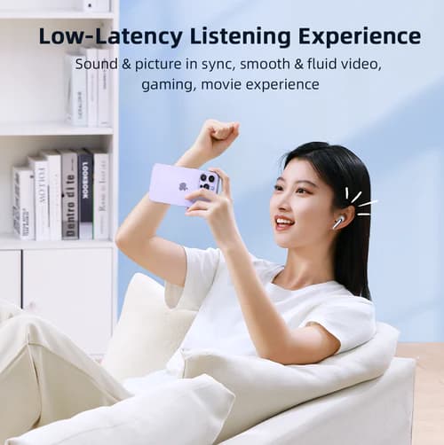 هدفون بی سیم جوی روم مدل JR-PB1 True Wireless Dual-Mic ENC Earphones — تصویر ۵