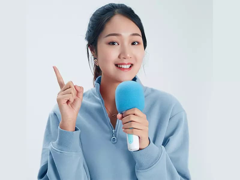 میکروفون بی سیم شیائومی Xiaomi Yuemi Bluetooth karaoke Microphone Lite YMMKF007 — تصویر ۷