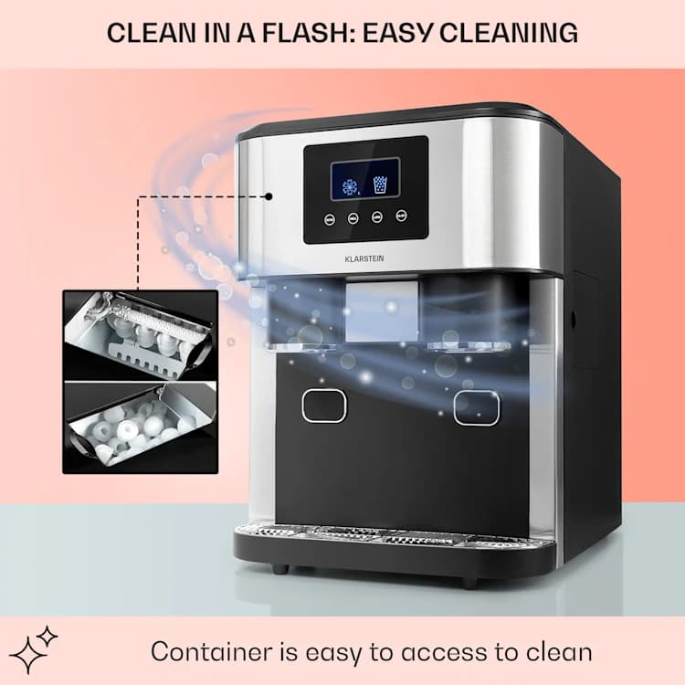 یخ ساز رومیزی کلارشتاین آلمان Klarstein Eiszeit Crush Ice Cube Maker — تصویر ۷