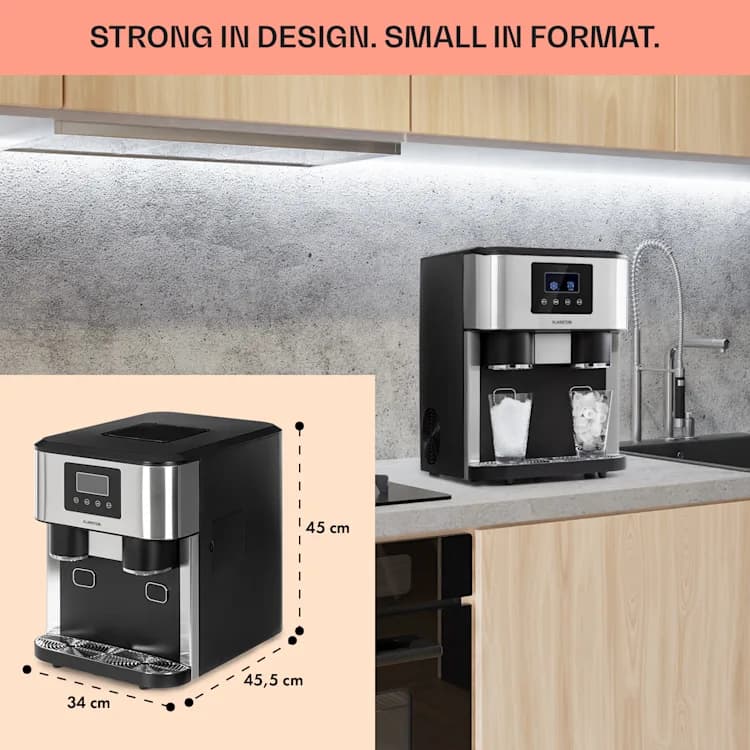 یخ ساز رومیزی کلارشتاین آلمان Klarstein Eiszeit Crush Ice Cube Maker — تصویر ۸