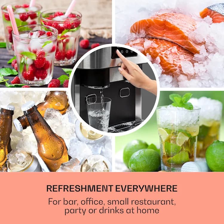 یخ ساز رومیزی کلارشتاین آلمان Klarstein Eiszeit Crush Ice Cube Maker — تصویر ۵
