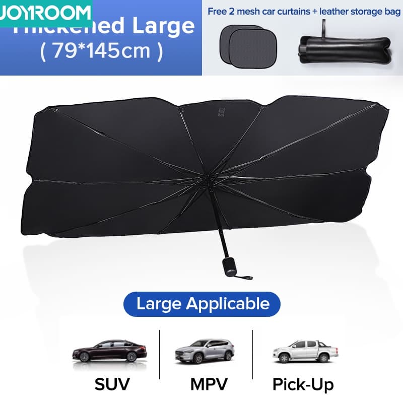 پرده شیشه جلو ماشین مدل Joyroom Car Front Windshield Umbrella Sun Protection And Heat JR-CP025 — تصویر ۳