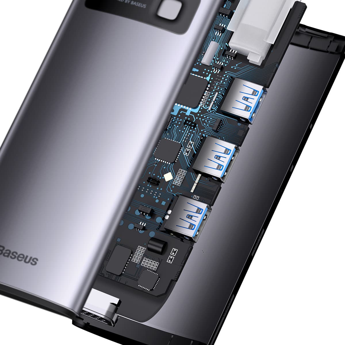 هاب 6 پورت USB-C بیسوس مدل BS-OH040 — تصویر ۳