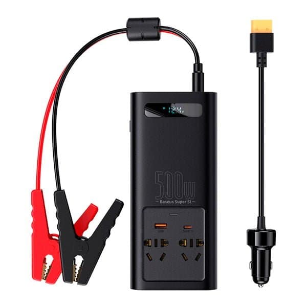 مبدل برق خودرو بیسوس مدل Super Si CGNB000101 500W — تصویر ۱۰