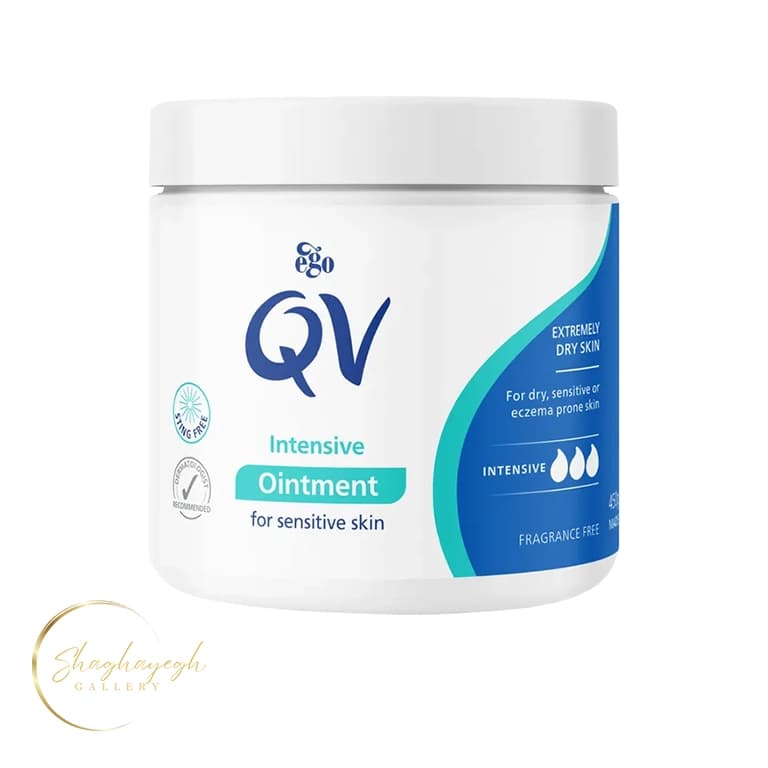 بالم مرطوب کننده اینتنسیو کیو وی ۴۵۰ گرم QV Intensive Ointment 450g — تصویر ۲