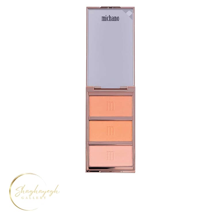 پالت رژگونه ۳ رنگ شماره ۴۳۰ میچانو MICHANO Blush Palette