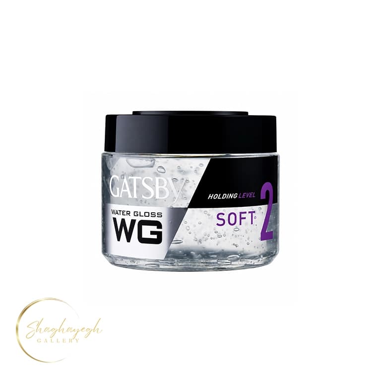ژل مو واتر گلاس نرم 2 گتسبی 300 گرم Gatsby Water Gloss Soft Holding Level 2 Hair Gel 300g