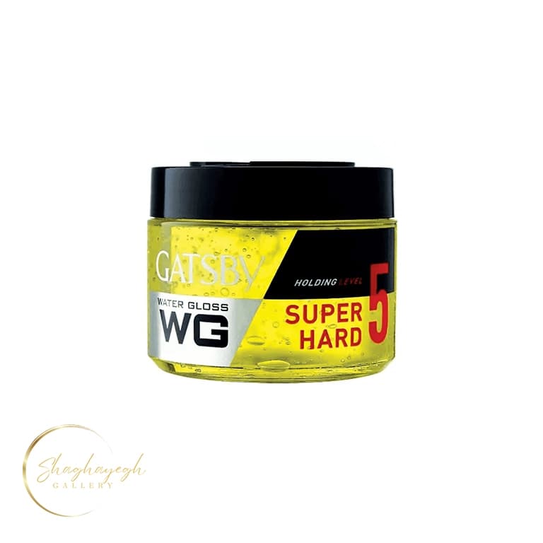 ژل مو واتر گلاس فوق قوی 5 گتسبی 300 گرم Gatsby Water Gloss Super Hard Holding Level 5 Hair Gel 300g