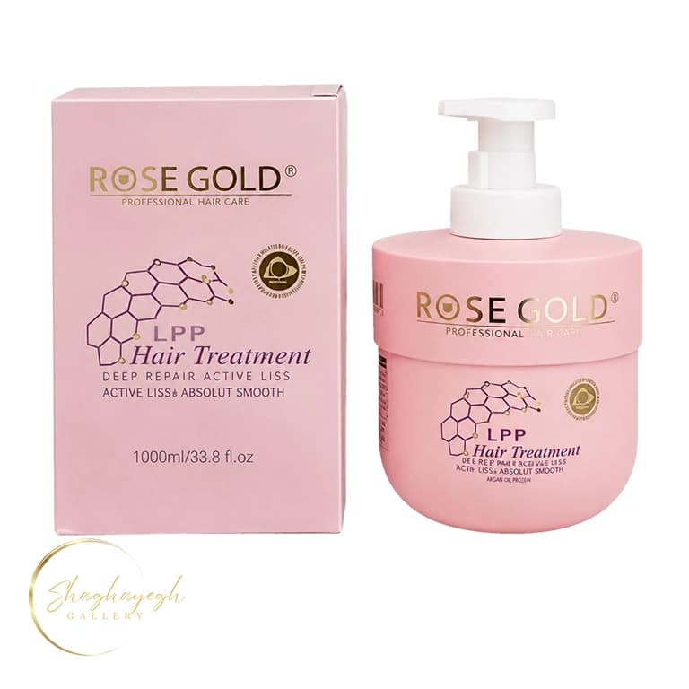 ماسک مو LPP رزگلد 1000 میل Rose Gold LPP Hair Treatment Deep Repair 1000ml