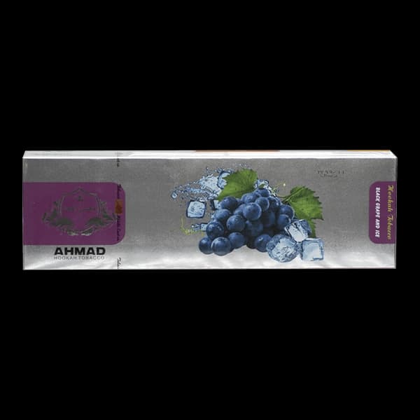 تنباکو قلیان احمد انگور سیاه یخ Ahmad black grape ice hookah tobacco