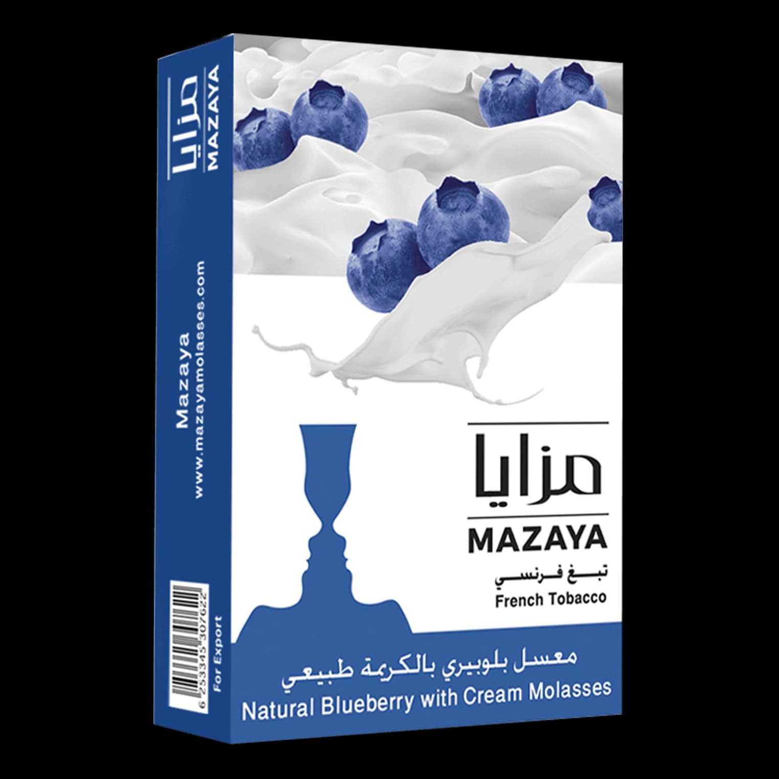تنباکو قلیان مزایا بلوبری خامه Mazaya blueberry cream hookah tobacco