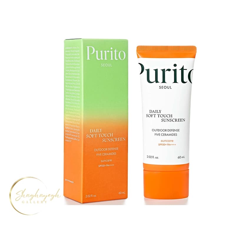 ضد آفتاب کرمی آبرسان و مقاوم در برابر آب پوریتو 60 میل Purito Seoul Daily Soft Touch Sunscreen SPF50+ PA++++ 60ml — تصویر ۳