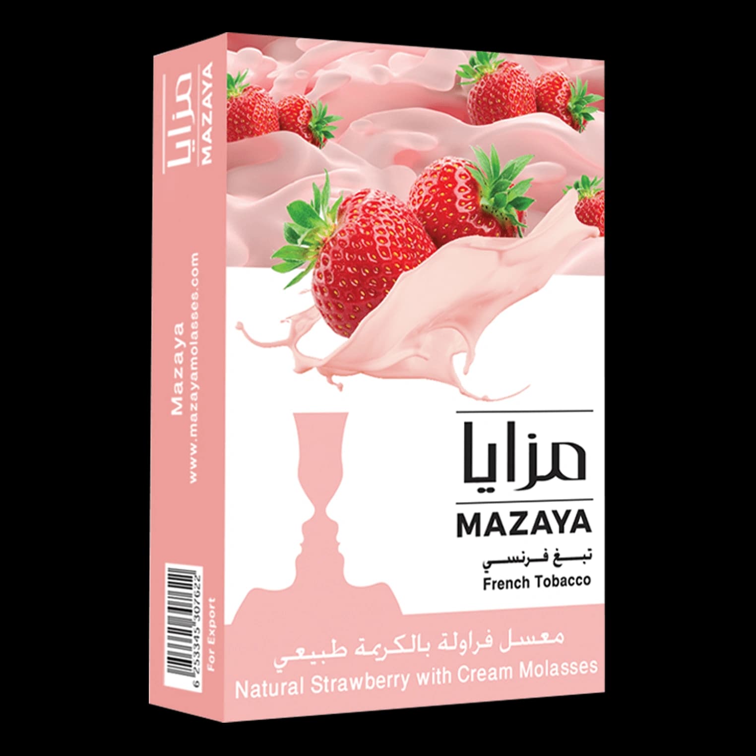 تنباکو قلیان مزایا توت فرنگی خامه Mazaya strawberry cream hookah tobacco