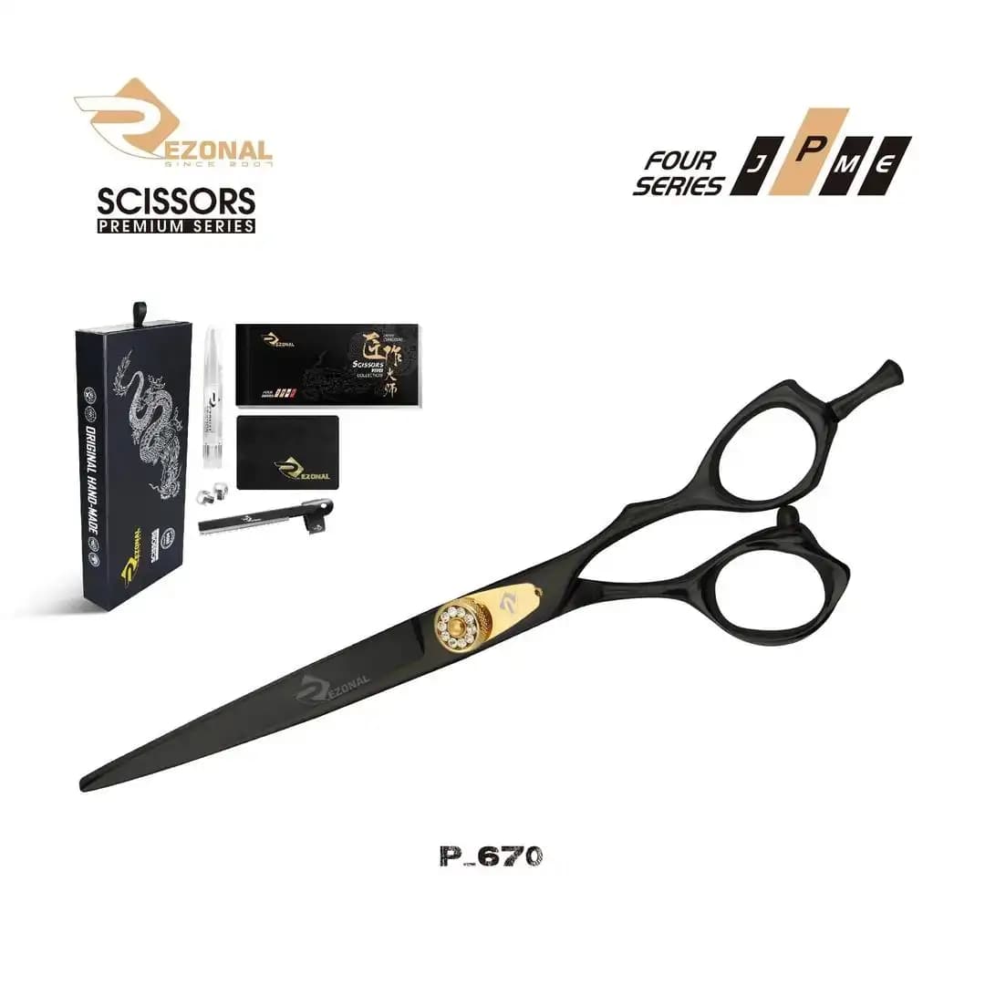 قیچی کات پریمیوم P-670 مشکی سایز “7.0 رزونال — تصویر ۲