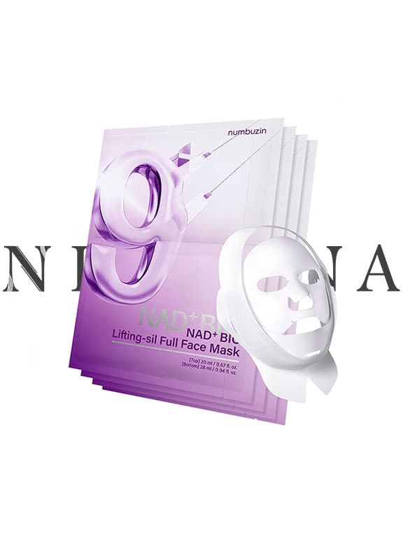ماسک بایو لیفتینگ شماره 9 نامبوزین Numbuzin No.9 Sheet Mask NAD+ BIO Lifting-sil Full Face Mask