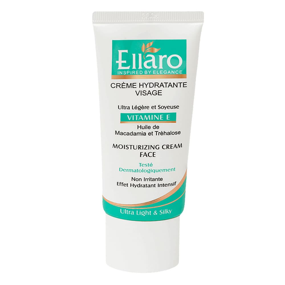 کرم مرطوب کننده حاوی ویتامین E الارو حجم 50میل Ellaro Moisturizing cream containing vitamin E ,50 ml — تصویر ۹