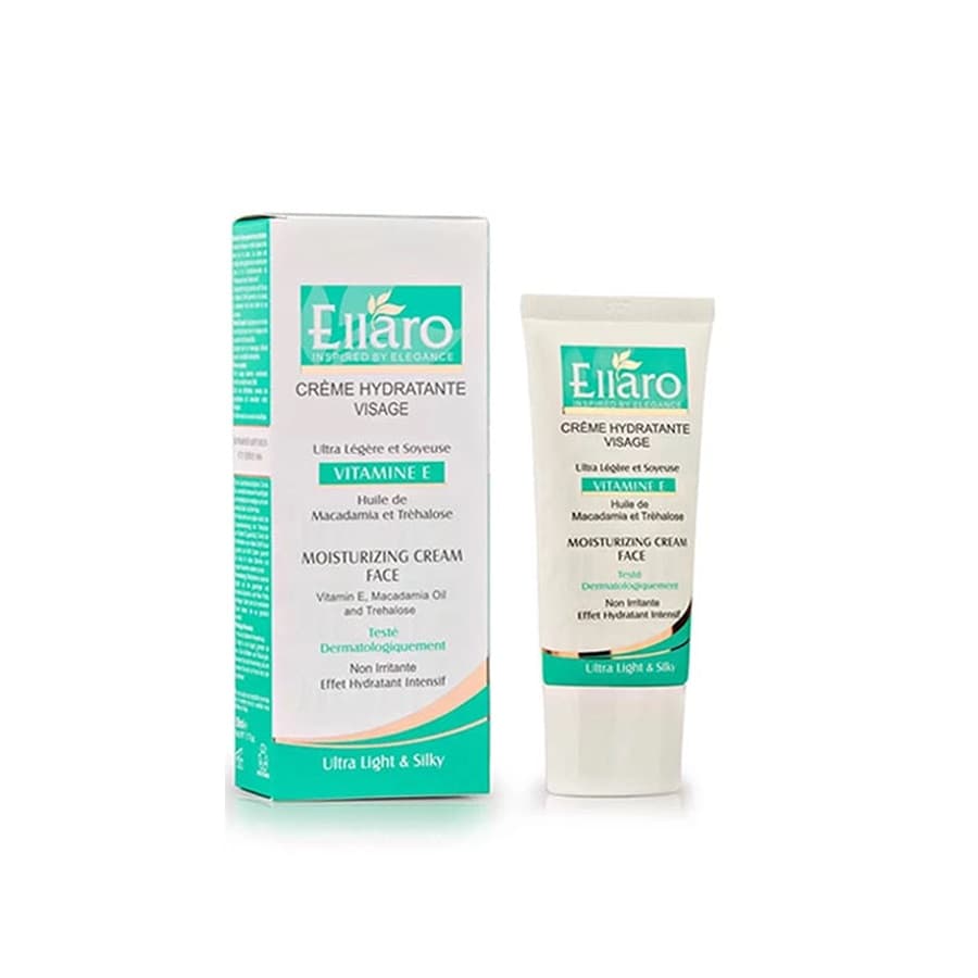 کرم مرطوب کننده حاوی ویتامین E الارو حجم 50میل Ellaro Moisturizing cream containing vitamin E ,50 ml — تصویر ۵