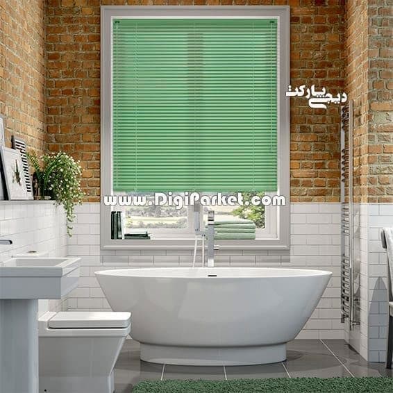 پرده کرکره فلزی سبز ساده ۱۶ میلیمتری dp016 — تصویر ۷