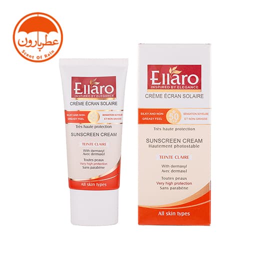 کرم ضدآفتاب الارو انواع پوست بژ روشن SPF 50 حجم 40 میلی‌لیتر