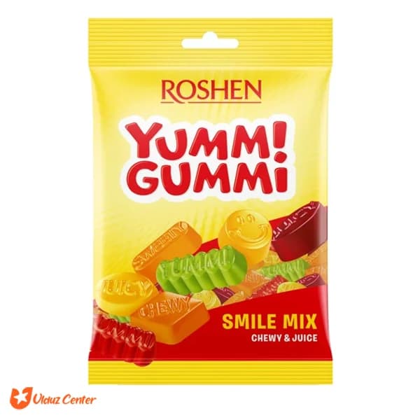 پاستیل میوه ای روشن مدل Smile Mix وزن 70 گرم