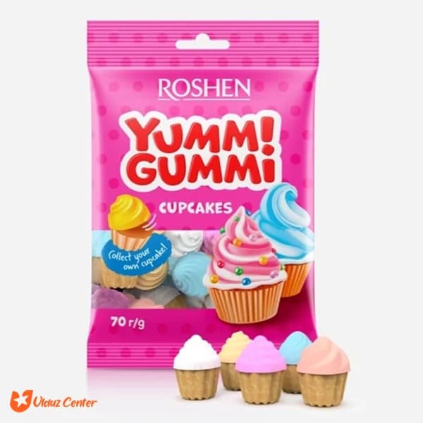 پاستیل روشن مدل Cupcakes وزن 70 گرم — تصویر ۳