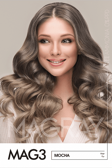 کیت رنگ موی MAGRAY رنگ موکا کد 3 Mag