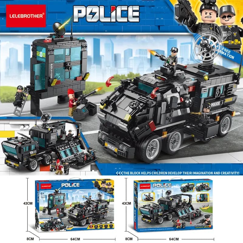 لگو پلیس 2مدل سیتی برند POLICE کد 8658 — تصویر ۳
