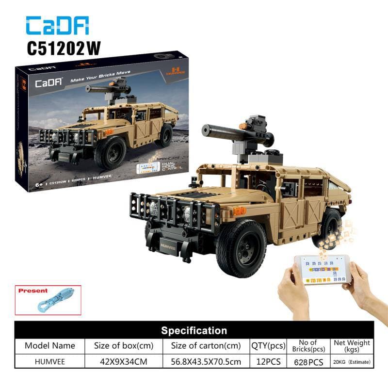 لگو ماشین کنترلی نظامی تکنیکال برند CADA کد C51202W — تصویر ۱۰