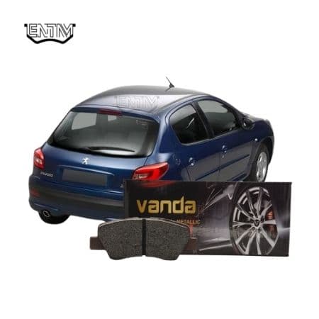 لنت ترمز عقب پژو 207 1392-1400 برند وندا (VANDA) — تصویر ۴