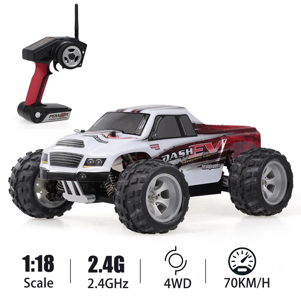 ماشین کنترلی آفرود سرعتی 70 کیلومتر مدل WLToys — تصویر ۲