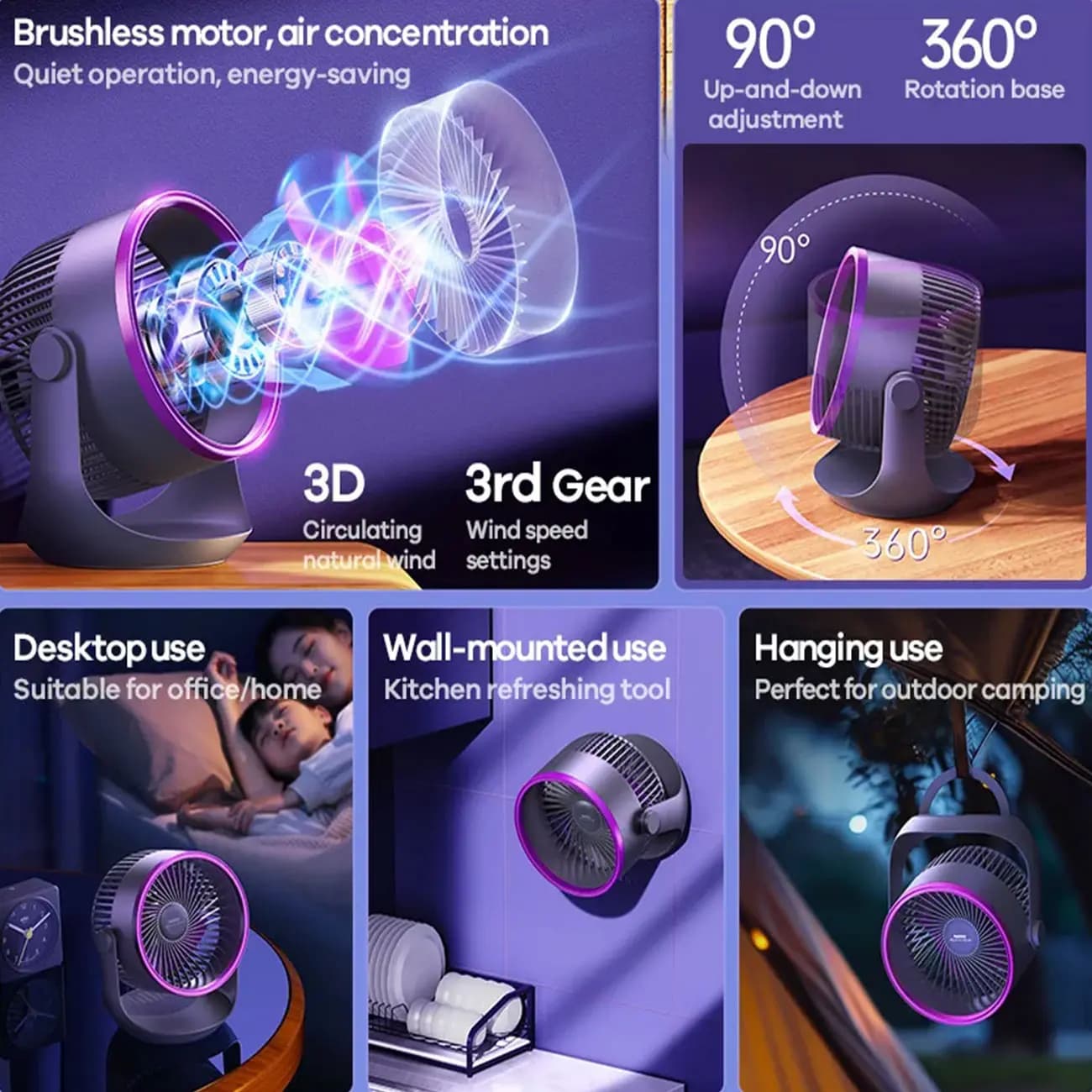 پنکه رو میزی ریمکس F27 Desktop Fan — تصویر ۷