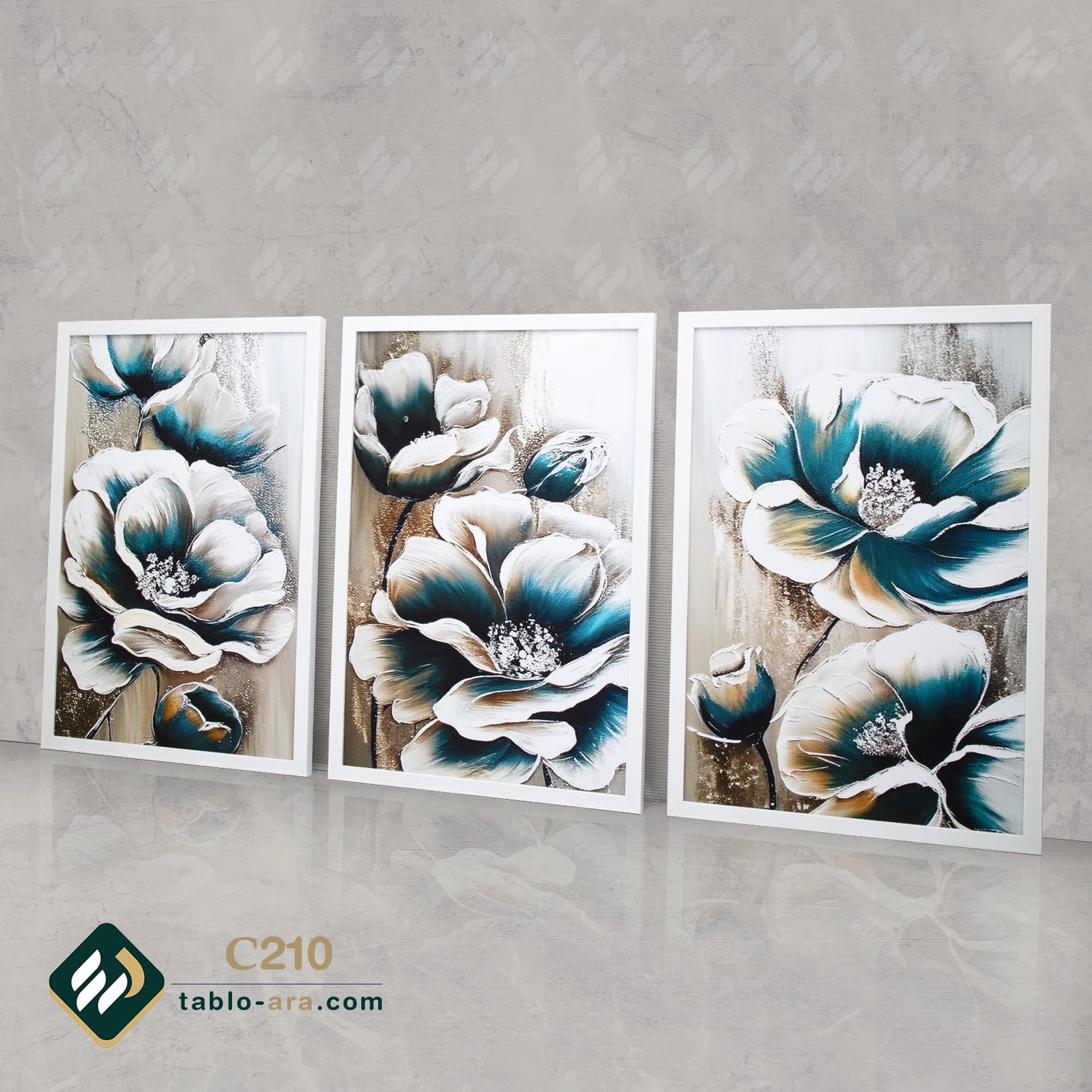 مجموعه تابلو دکوراتیو سه عددی کد C210