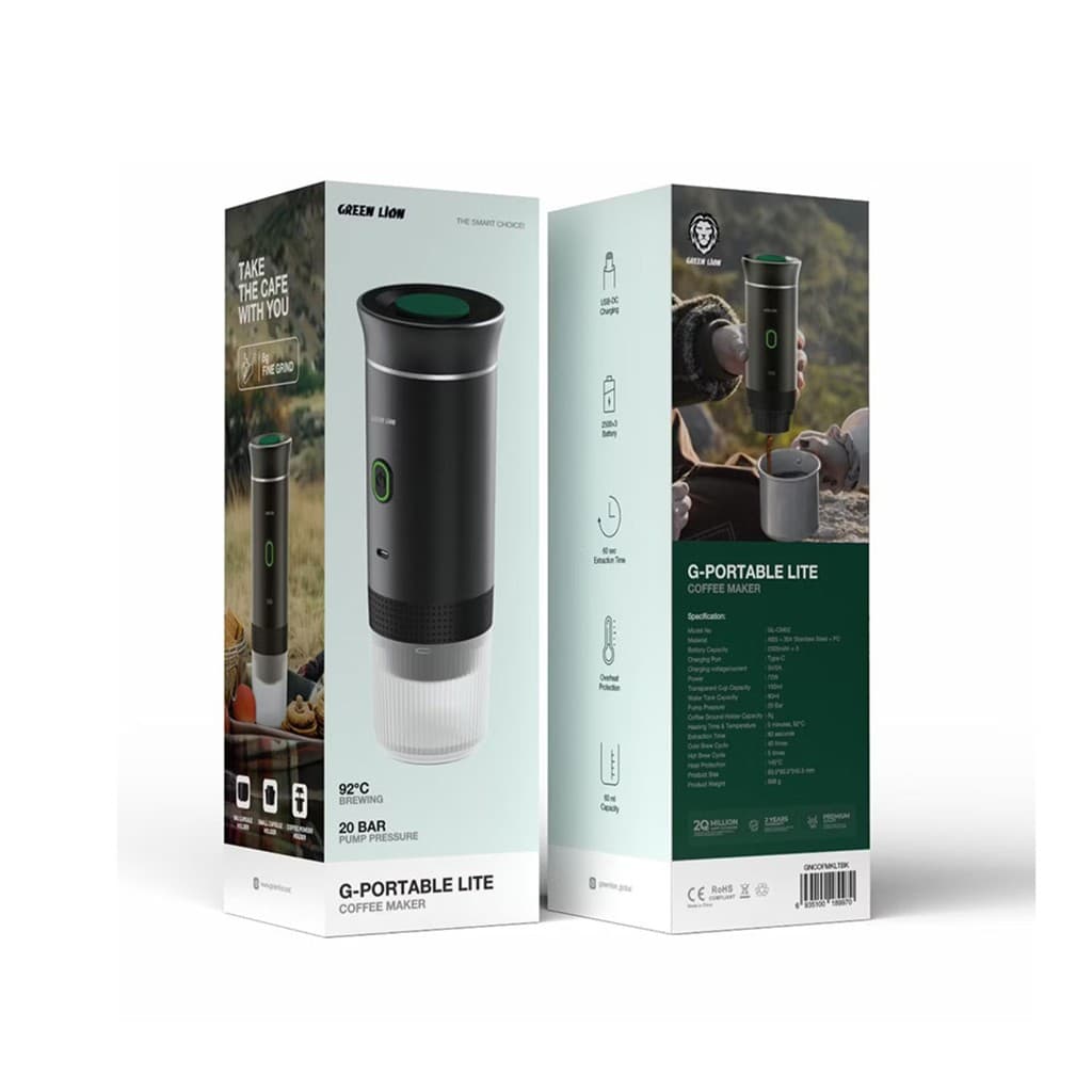 قهوهساز شارژی سرد و گرم مسافرتی گرینلاین مدل G-Portable Coffee Maker Lite (GL-CM02) — تصویر ۹