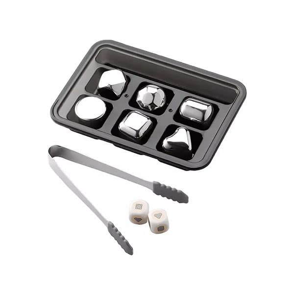 یخ استیل 6 تایی Circle Joy Circle Joy Stainless Steel Ice Cubes — تصویر ۲