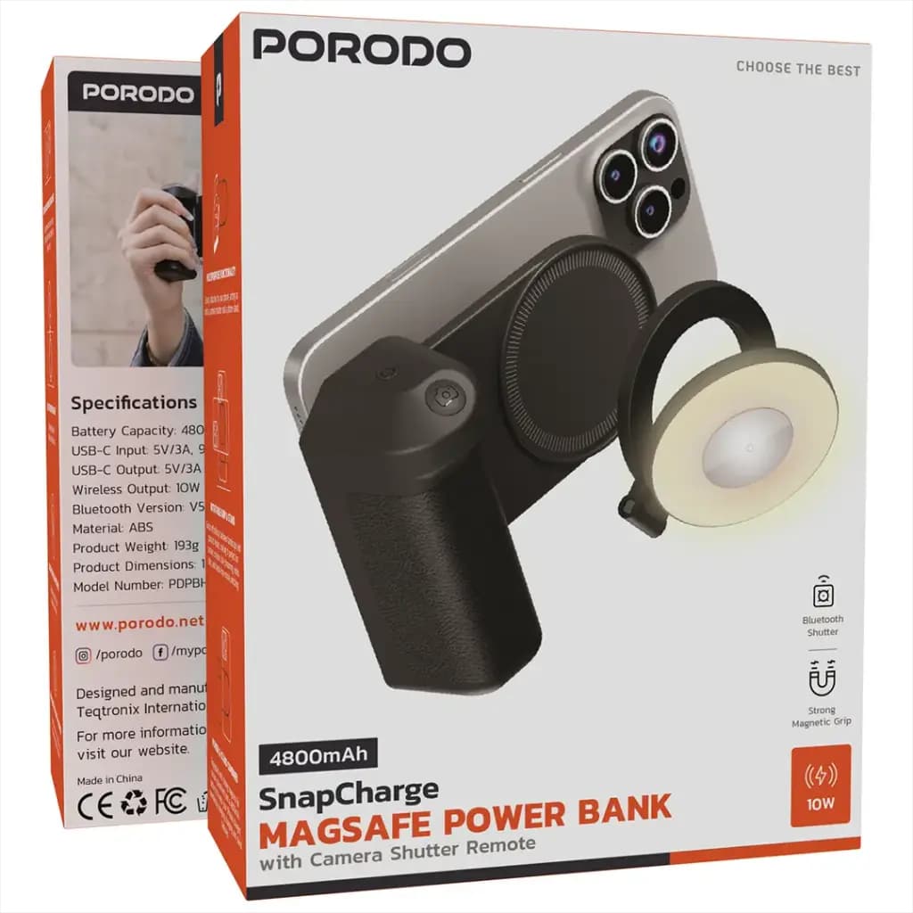 پاوربانک مگسیف پرودو مدل snapcharge (PDPBH22BK) — تصویر ۶