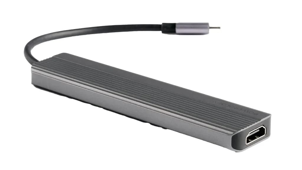 هاب USB-C پاورولوژی مدل 6in1 Slim 4K HDMI (P61HBCGY) — تصویر ۵