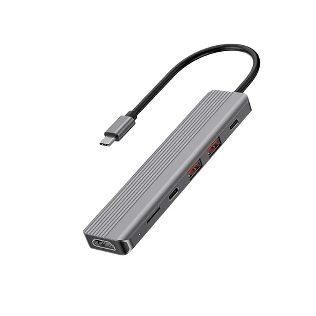 هاب USB-C پاورولوژی مدل 6in1 Slim 4K HDMI (P61HBCGY) — تصویر ۸