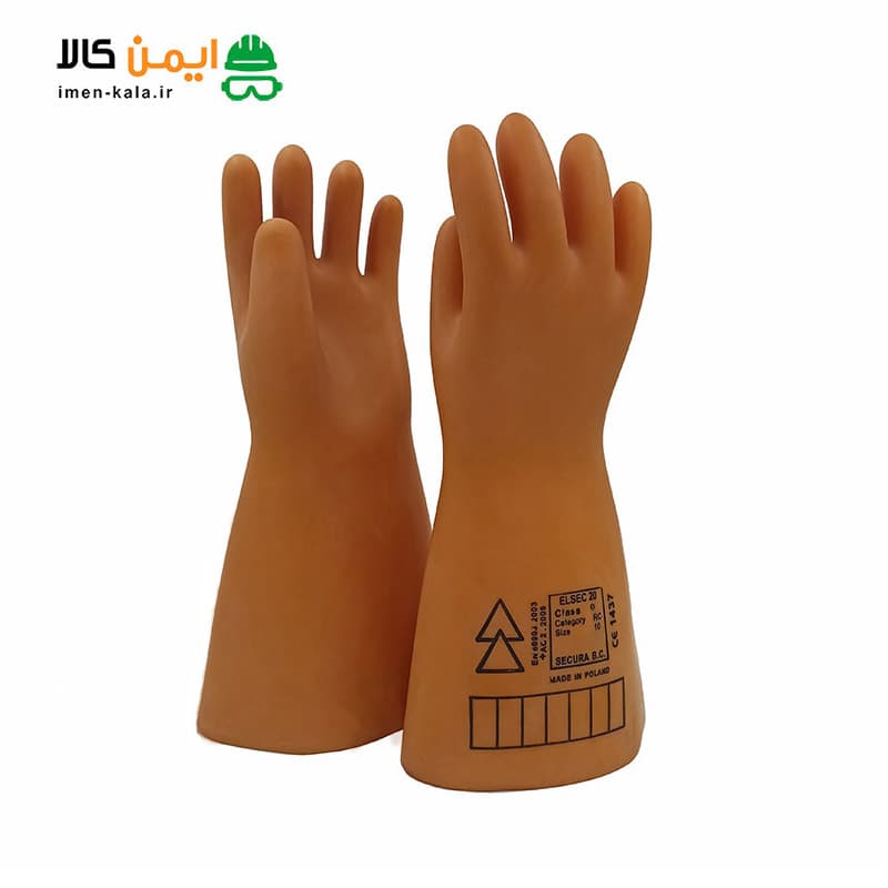 دستکش عایق برق سکورا SECURA مدل ELSEC | کلاس 1