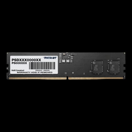 رم کامپیوتر پاتریوت تک کاناله مدل SIGNATURE ظرفیت 8 گیگابایت DDR5 سرعت 5200MT/s تایمینگ CL42 — تصویر ۱۰