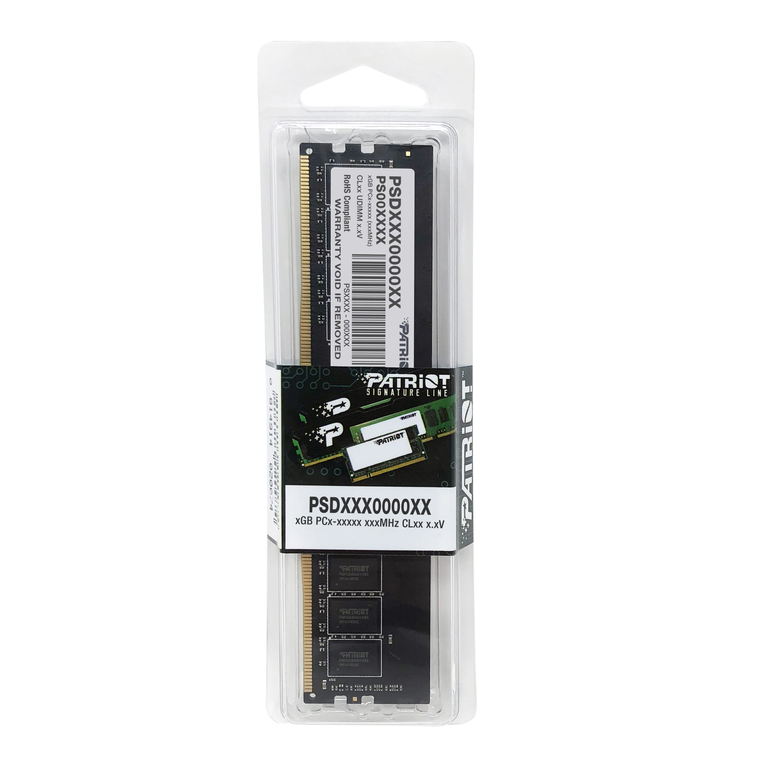 رم کامپیوتر پاتریوت تک کاناله مدل SIGNATURE ظرفیت 8 گیگابایت DDR5 سرعت 5200MT/s تایمینگ CL42 — تصویر ۶