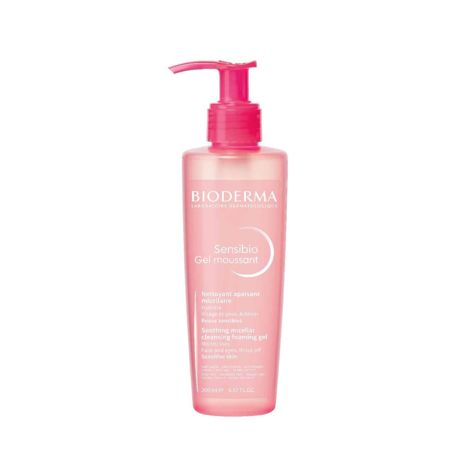 ژل شستشو بیودرما مدل Sensibio Gel Moussant 200ml حجم 200 میلی لیتر
