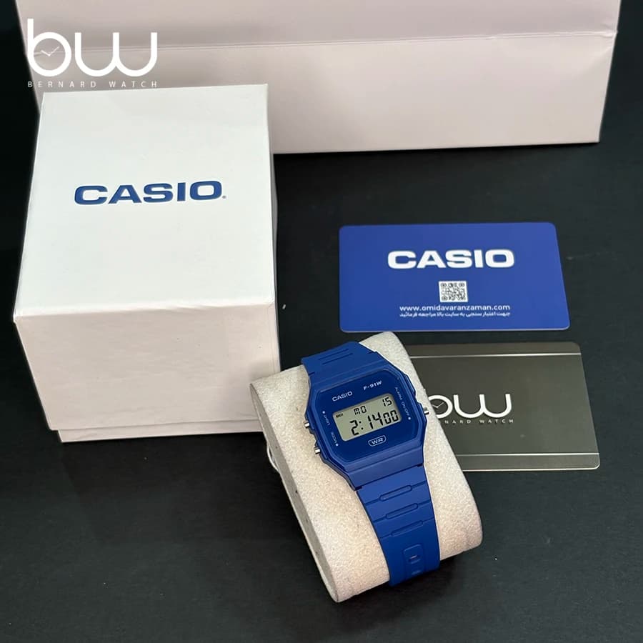 ساعت مچی کاسیو (Casio) مدل F-91WB-2A1 — تصویر ۹