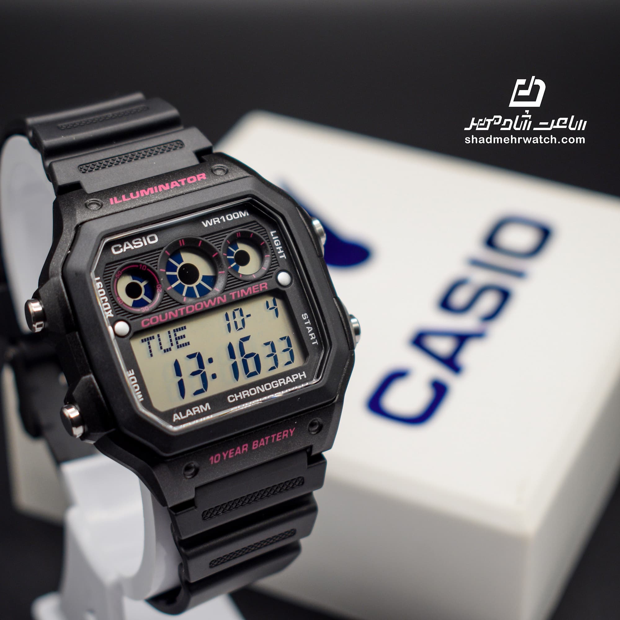 ساعت مچی کاسیو (Casio) مدل AE-1300WH-1A2VDF — تصویر ۶