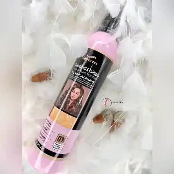 موس مو لایتنس حاوی روغن نارگیل و کلاژن 250 میل