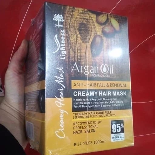 ماسک مو و شامپو و روغن آرگان اصلی پک 3 عددی برند Lightn کد 6110 — تصویر ۷