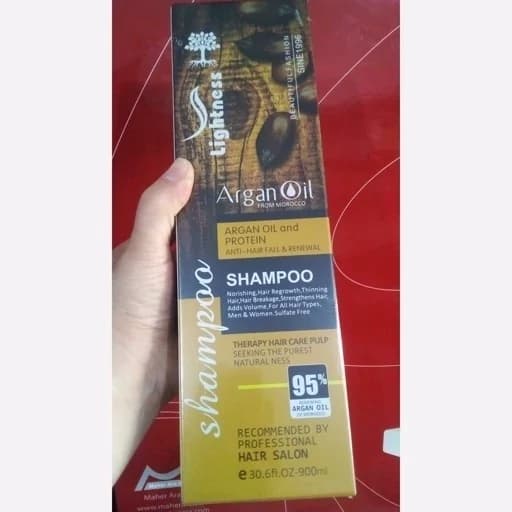 ماسک مو و شامپو و روغن آرگان اصلی پک 3 عددی برند Lightn کد 6110 — تصویر ۵
