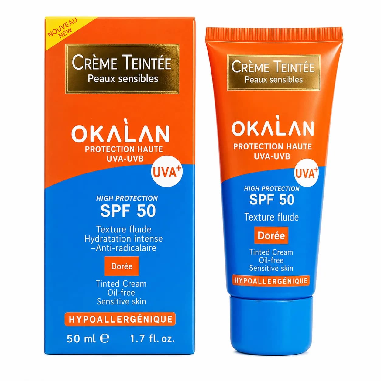 کرم ضد آفتاب اوکالان SPF 50 حجم ۵۰ میل فرانسه کد 6081 — تصویر ۶