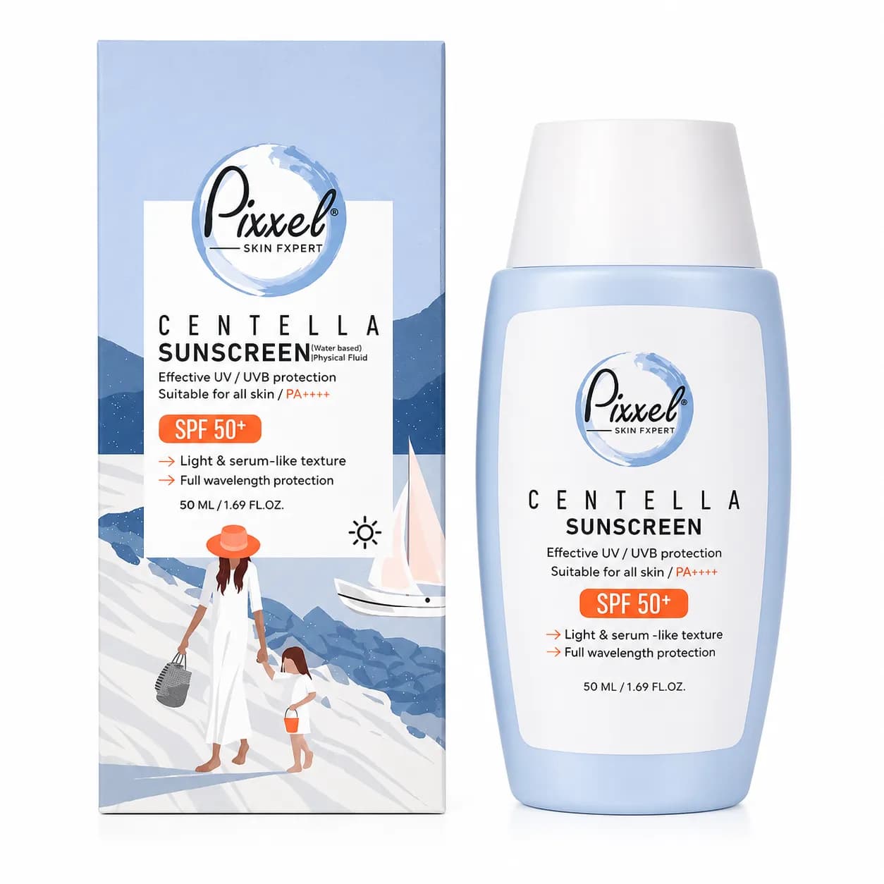 ضدآفتاب سنتلا SPF 50 پیکسل ۵۰ میل کد 6076